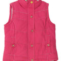Joules Dame Polstret Gilet UK 12 Medium Pink Bomuld Classic