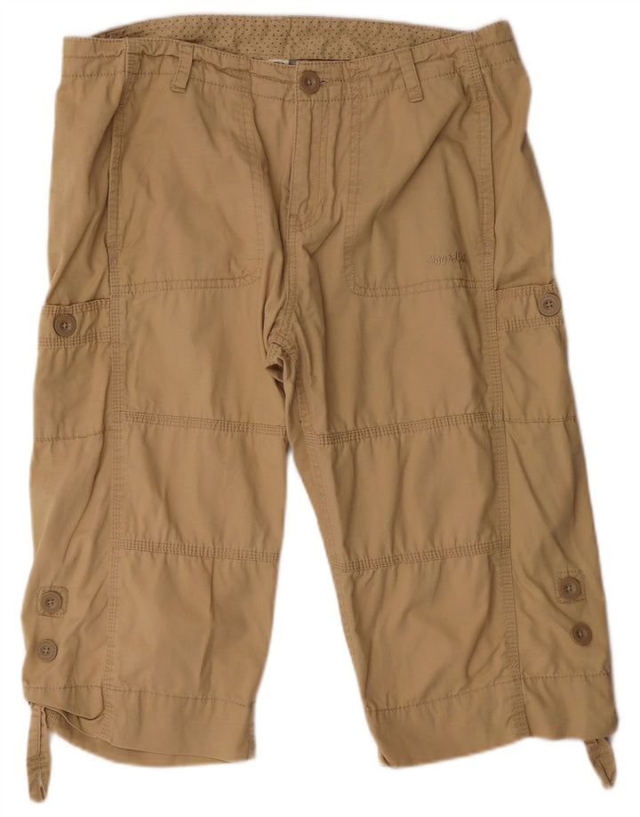 Weird Fish Womens Cargo Bermuda Shorts UK 14 Large W34 Beige Bomuld