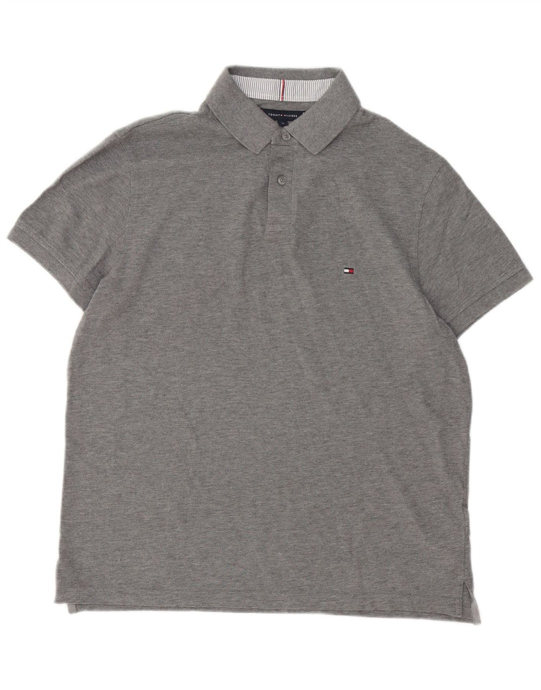 Tommy Hilfiger herre poloshirt mellemgrå bomuld
