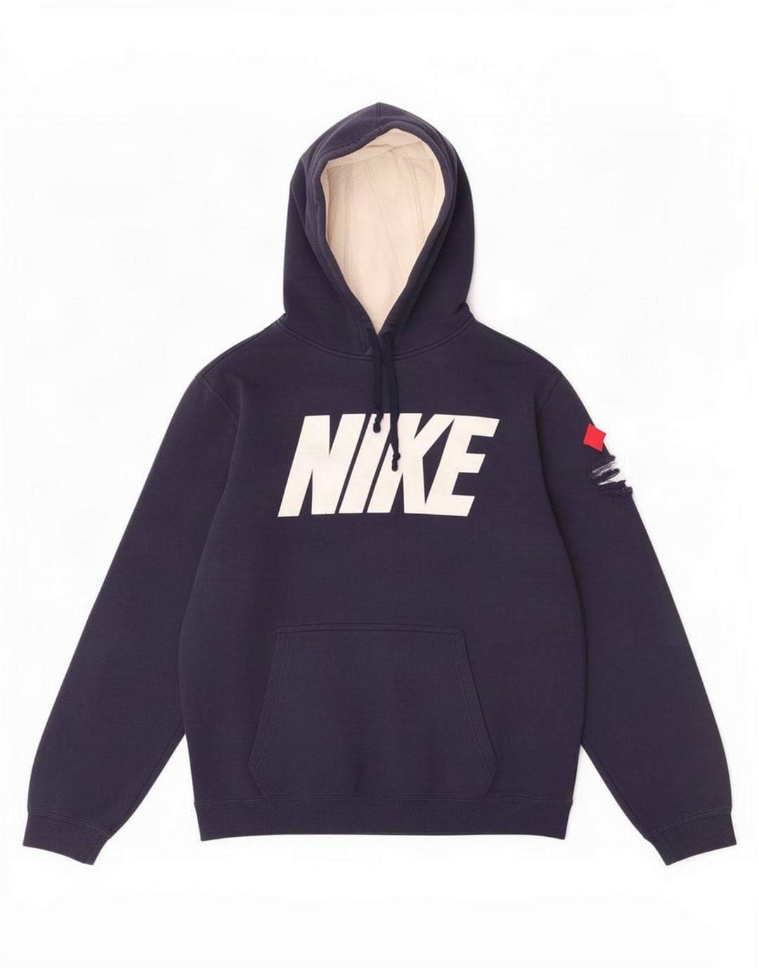 Nike grafisk hættetrøje til mænd mellem marineblå
