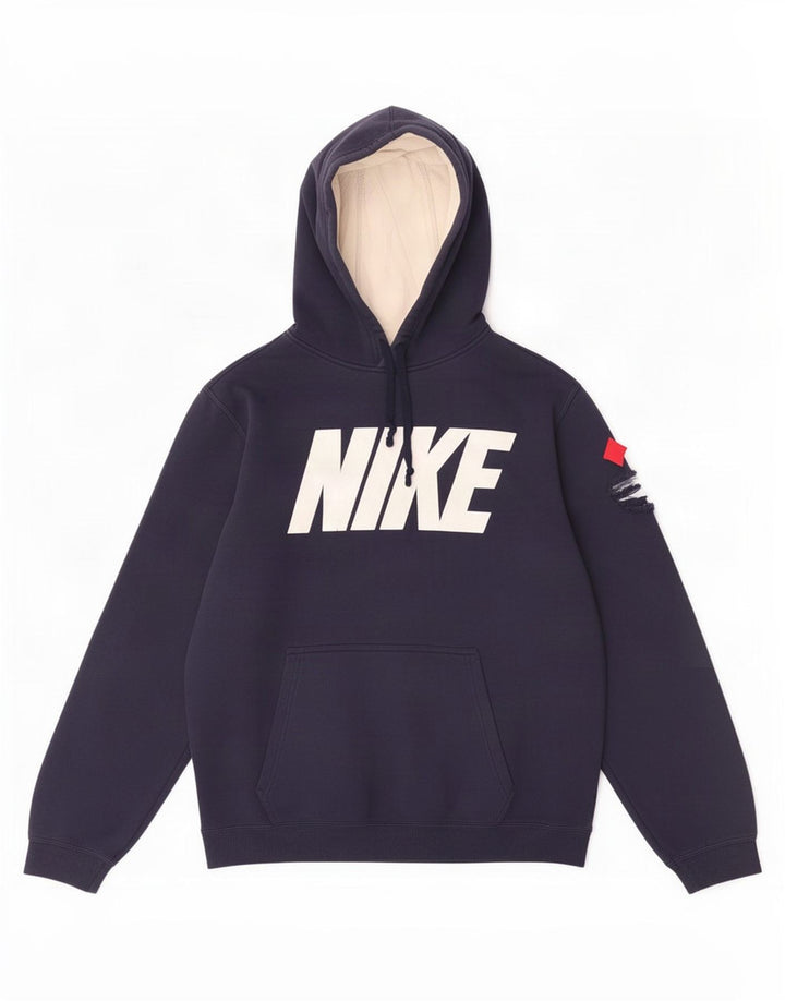 Nike grafisk hættetrøje til mænd mellem marineblå