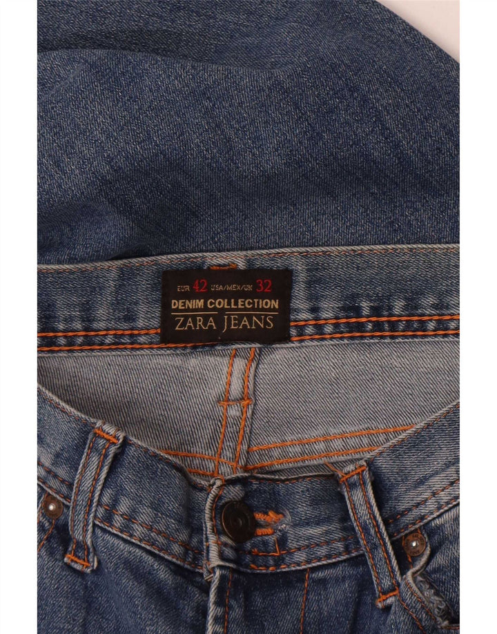 Zara Herre Slim Jeans EU 42 Large W32 L32 Blå