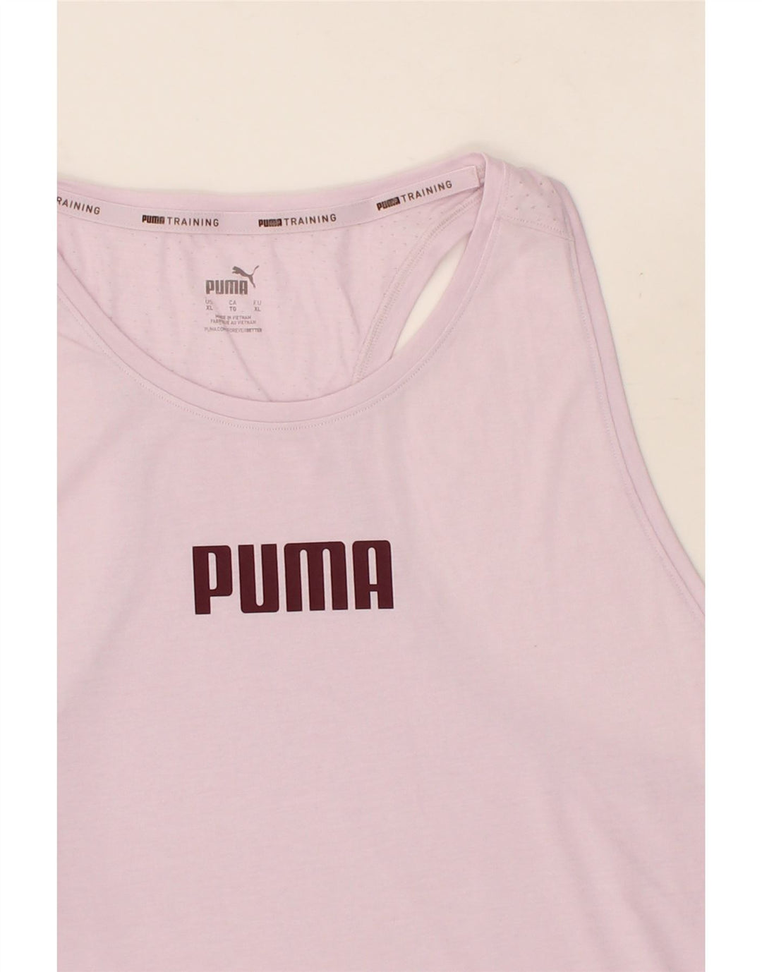 PUMA Womens Graphic Vest Top UK 18 XL Pink Polyester Vintage Puma and Second-Hand Puma from Messina Hembry 