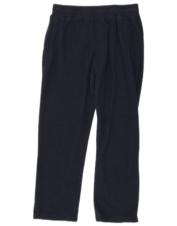 MARKS & SPENCER Womens Fleece Tracksuit Trousers UK 14 Medium  Navy Blue