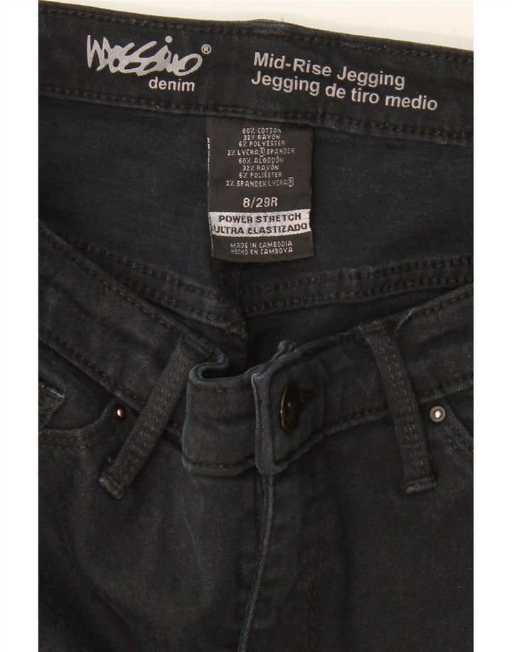 MOSSIMO Womens Mid Rise Jegging Jeans US 8 Medium W29 L29 Black Cotton Vintage Mossimo and Second-Hand Mossimo from Messina Hembry 