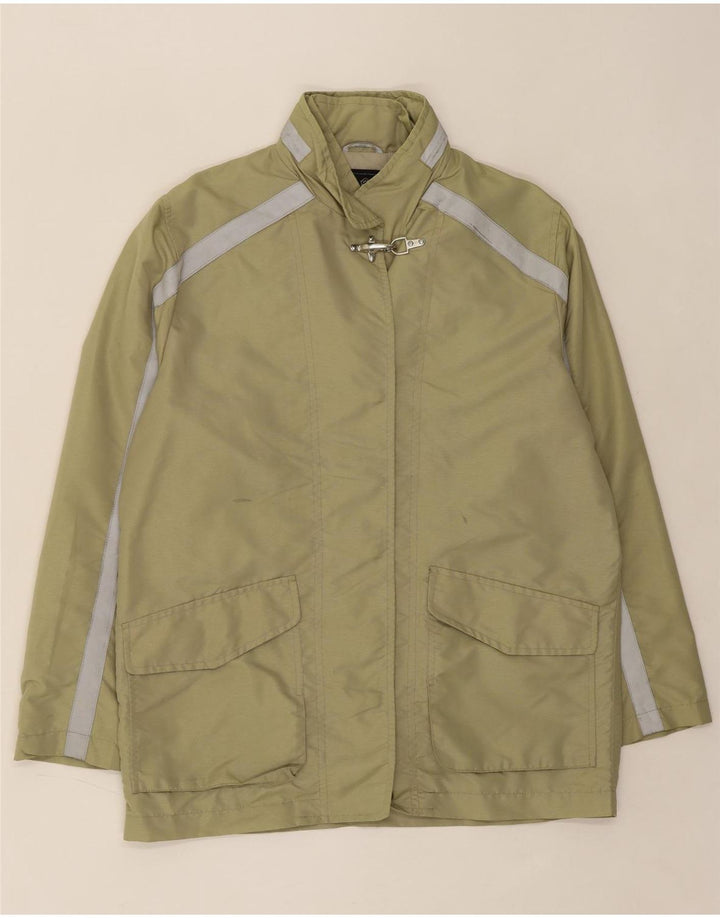 FAY Womens Oversized Utility Jacket UK 14 Medium Khaki Polyester Vintage Fay and Second-Hand Fay from Messina Hembry 