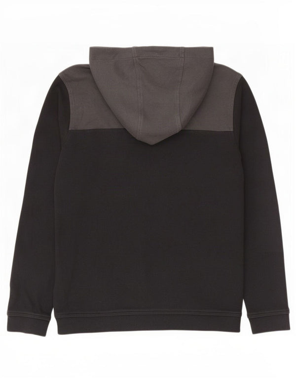 The North Face Boys Hoodie Jumper 11-12 Years Large Black Colourblock