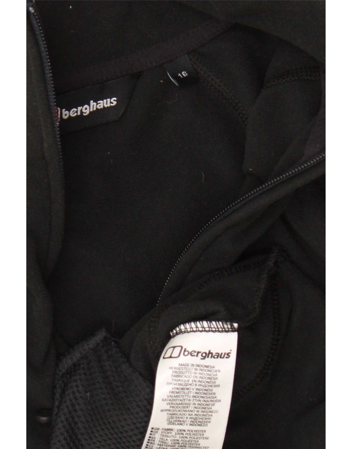 Berghaus Fleecejakke til kvinder UK 16 Stor sort polyester