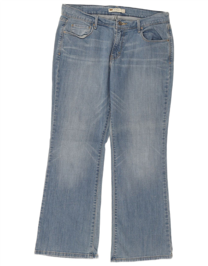 LEVI'S Dame 515 Bootcut Jeans US 10 Large W34 L29 Blå Bomuld