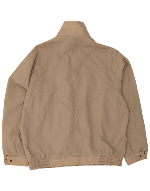 Vintage bomberjakke til mænd UK 42 XL Beige Polyester