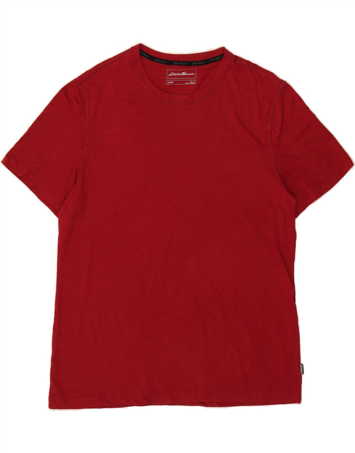 EDDIE BAUER Mens T-Shirt Top Large Red Cotton Vintage Eddie Bauer and Second-Hand Eddie Bauer from Messina Hembry 
