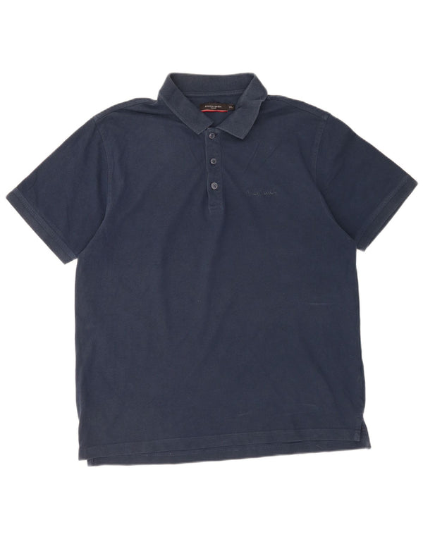 Pierre Cardin herre poloshirt XL marineblå bomuld