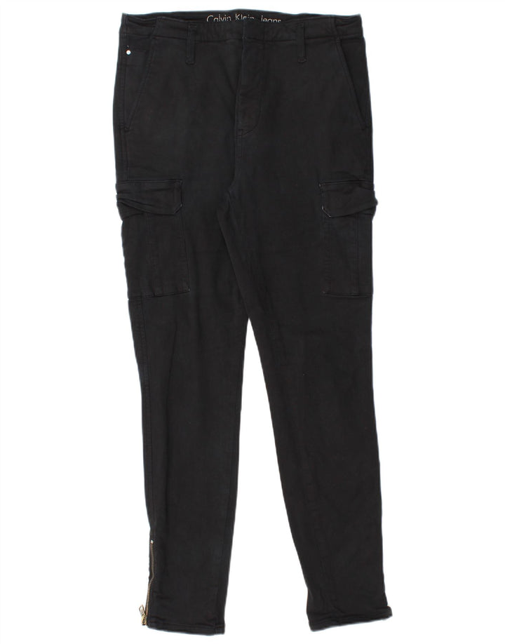 Calvin Klein Dame Slim Cargo Bukser W31 L27 Sort Bomuld