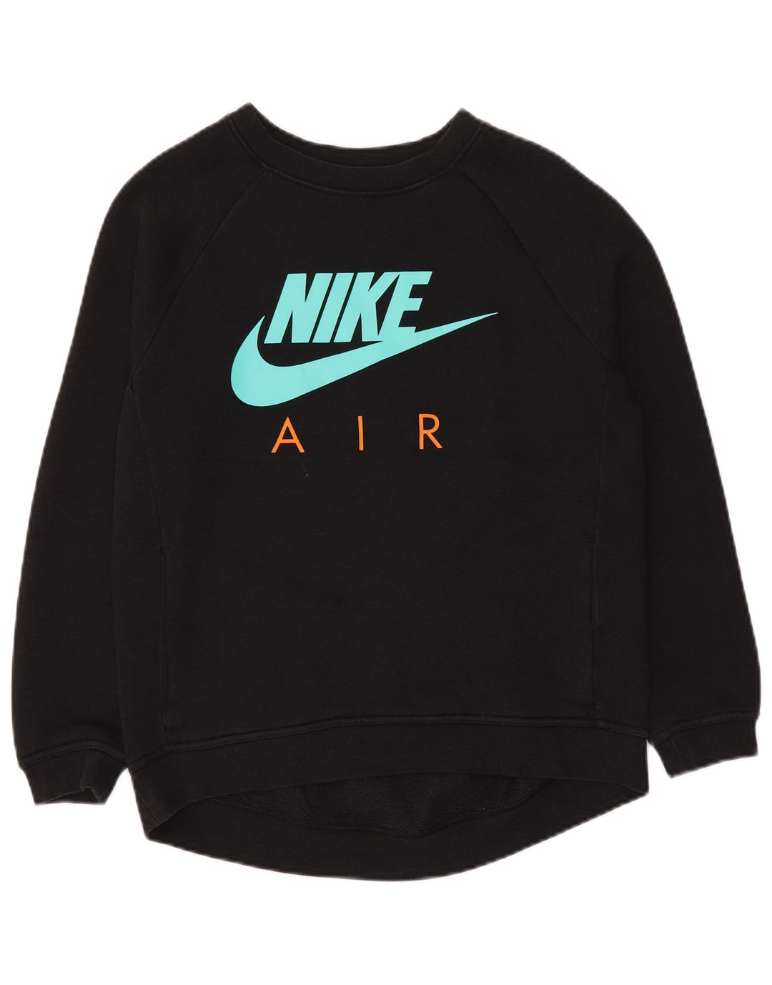 Nike Womens Grafisk Oversized Sweatshirt Jumper UK 10 Small Black Bomuld