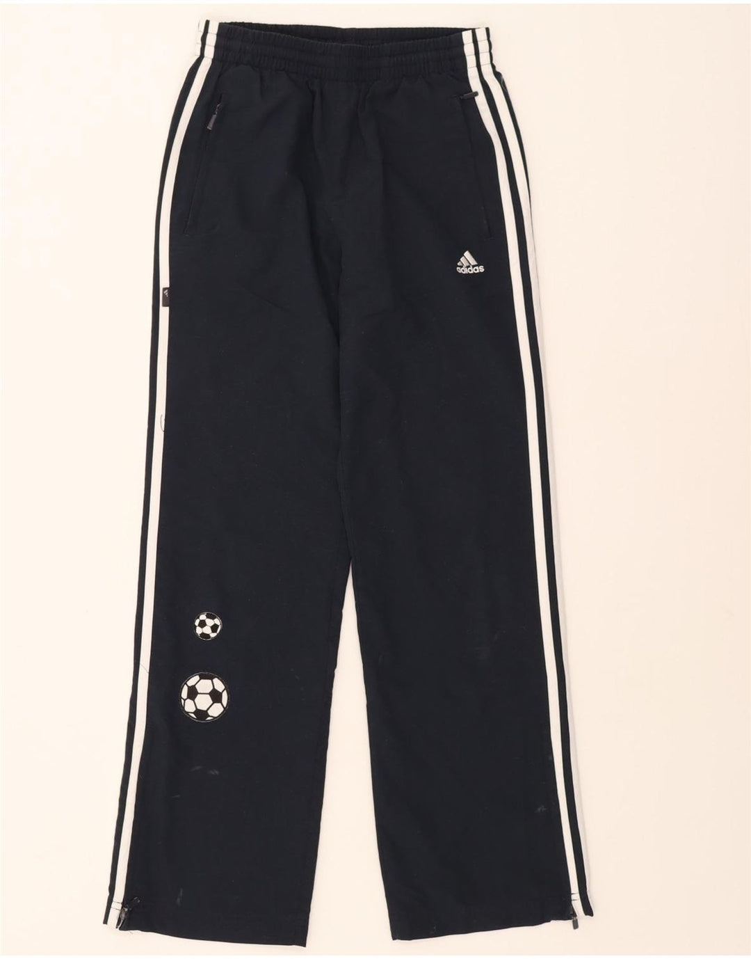 Adidas Træningsdragtsbukser til drenge 11-12 år Marineblå polyester