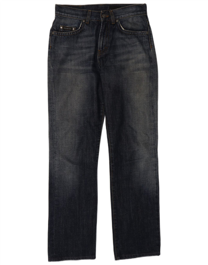 Calvin Klein Straight Jeans til mænd W28 L30 Blå Bomuld