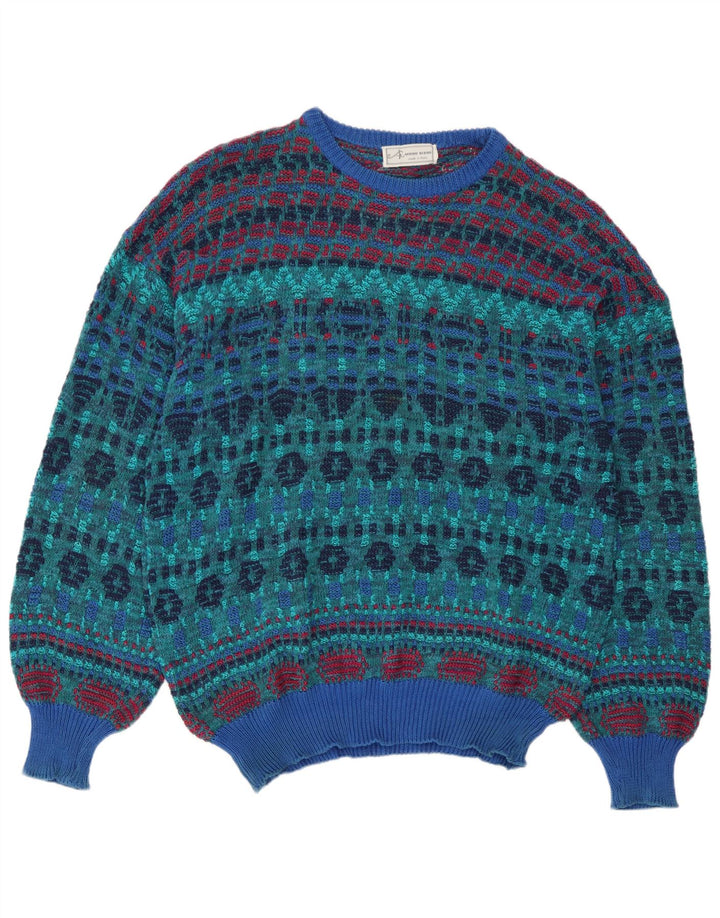 Rantonio Rubino Herre Boat Neck Jumper Sweater IT 54 XL Flerfarvet