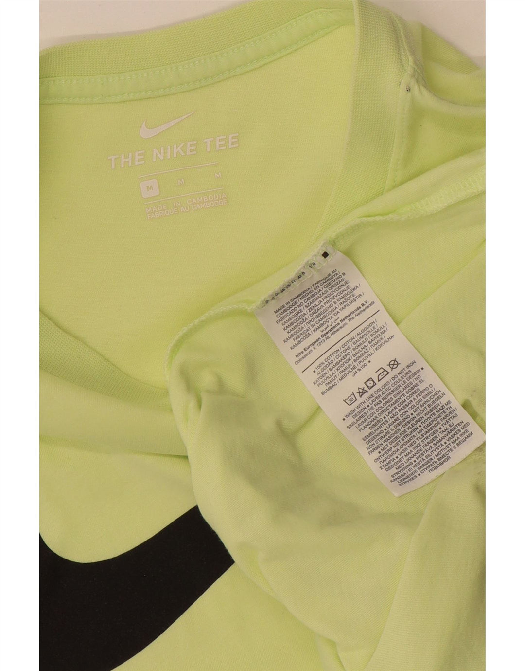 Nike Herre grafisk T-shirt top mellemgrøn bomuld