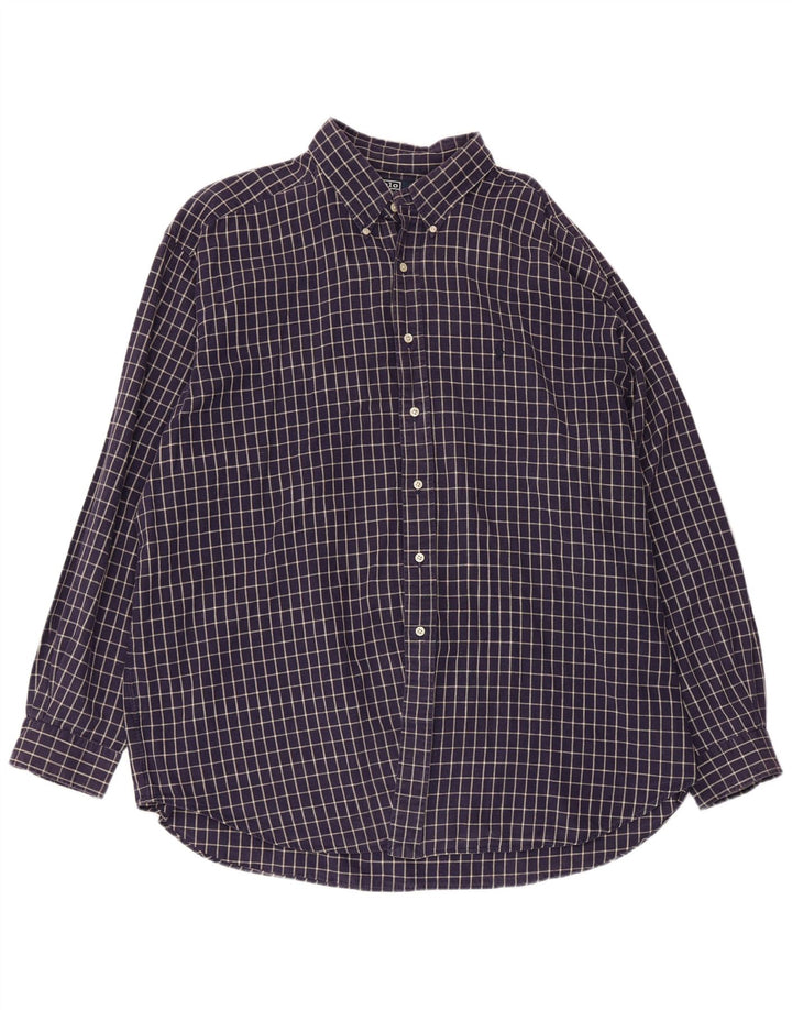 POLO RALPH LAUREN Blaire skjorte herre 2XL marineblå ternet bomuld