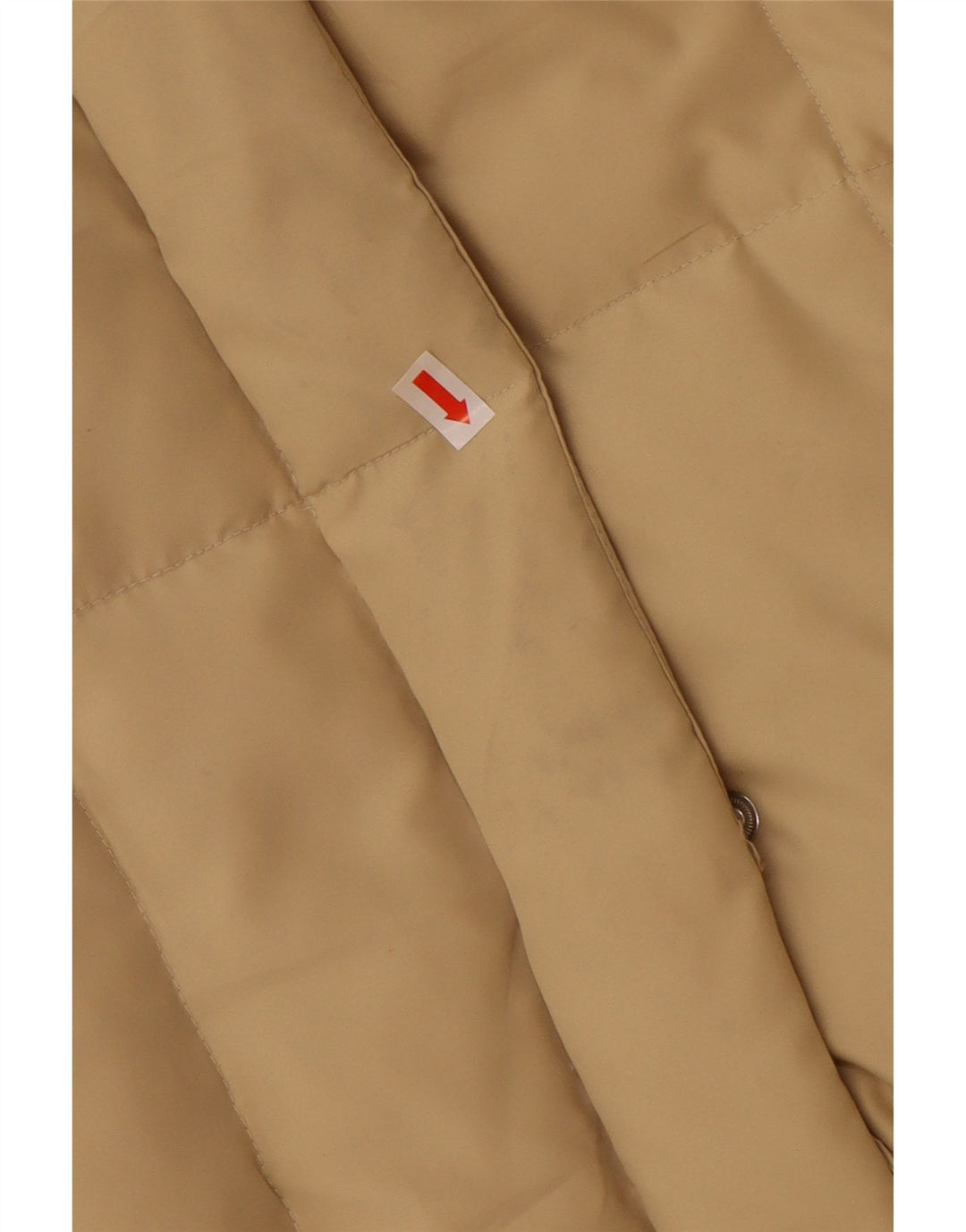 BRUGI Dame Hætte Polstret Frakke IT 44 Medium Beige Polyester