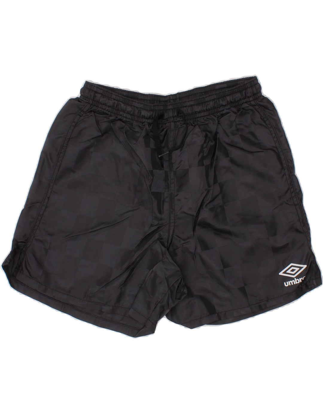 UMBRO Boys Sport Shorts 9-10 Years Small Grey Geometric Nylon Vintage Umbro and Second-Hand Umbro from Messina Hembry 