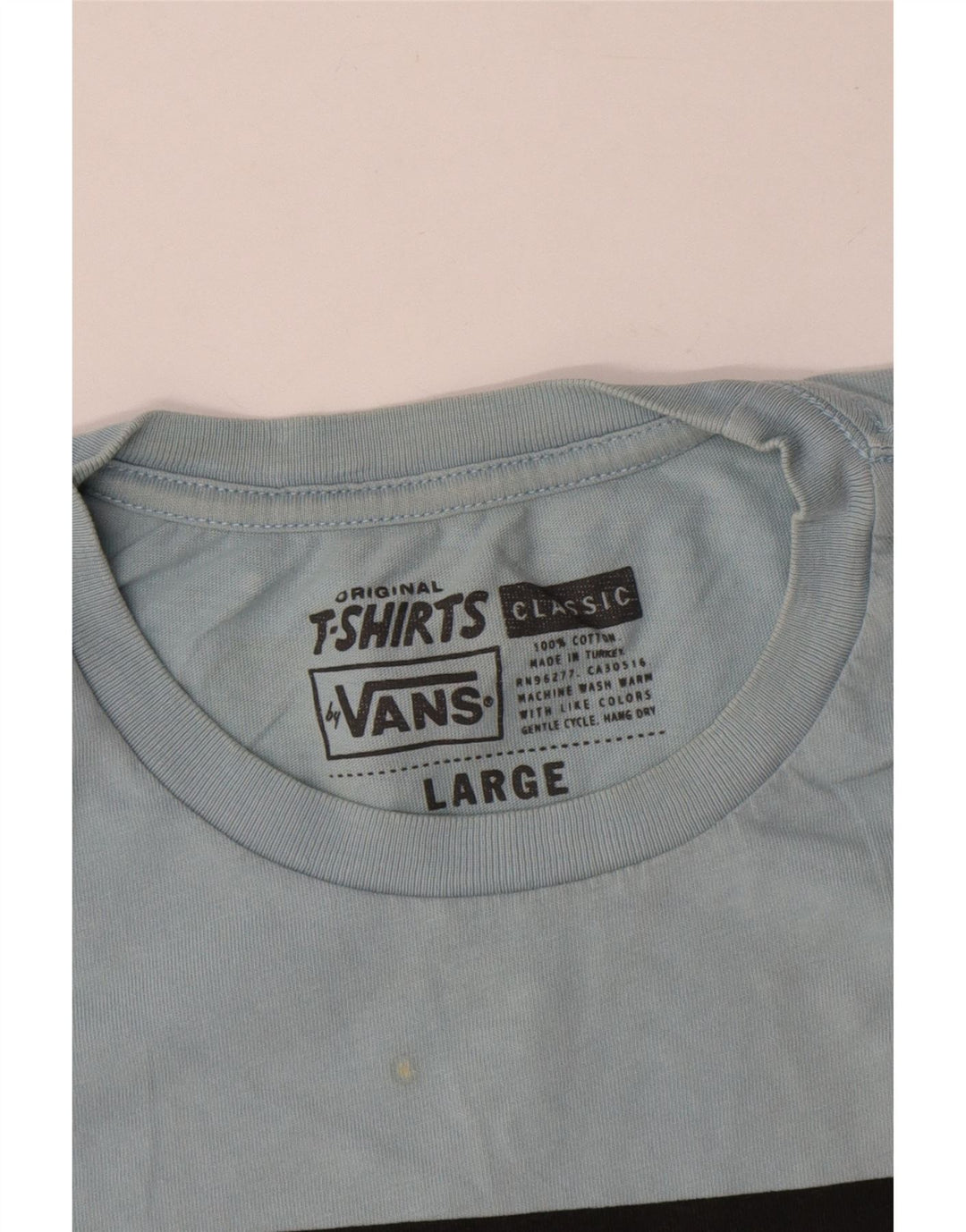 Vans Herre Grafisk T-Shirt Top Stor Blå Bomuld