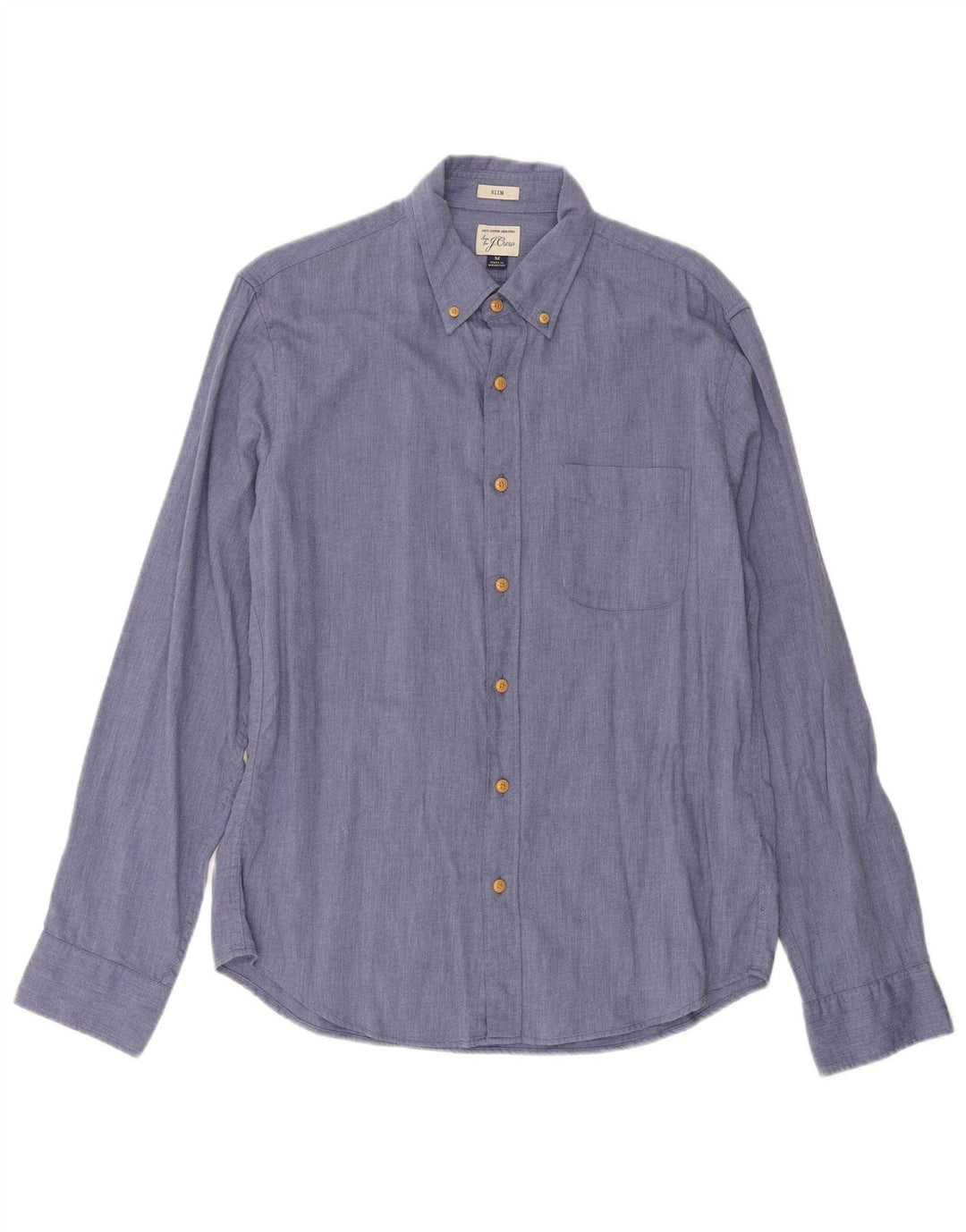 J. CREW Herre Slim Fit skjorte Medium Blue Bomuld
