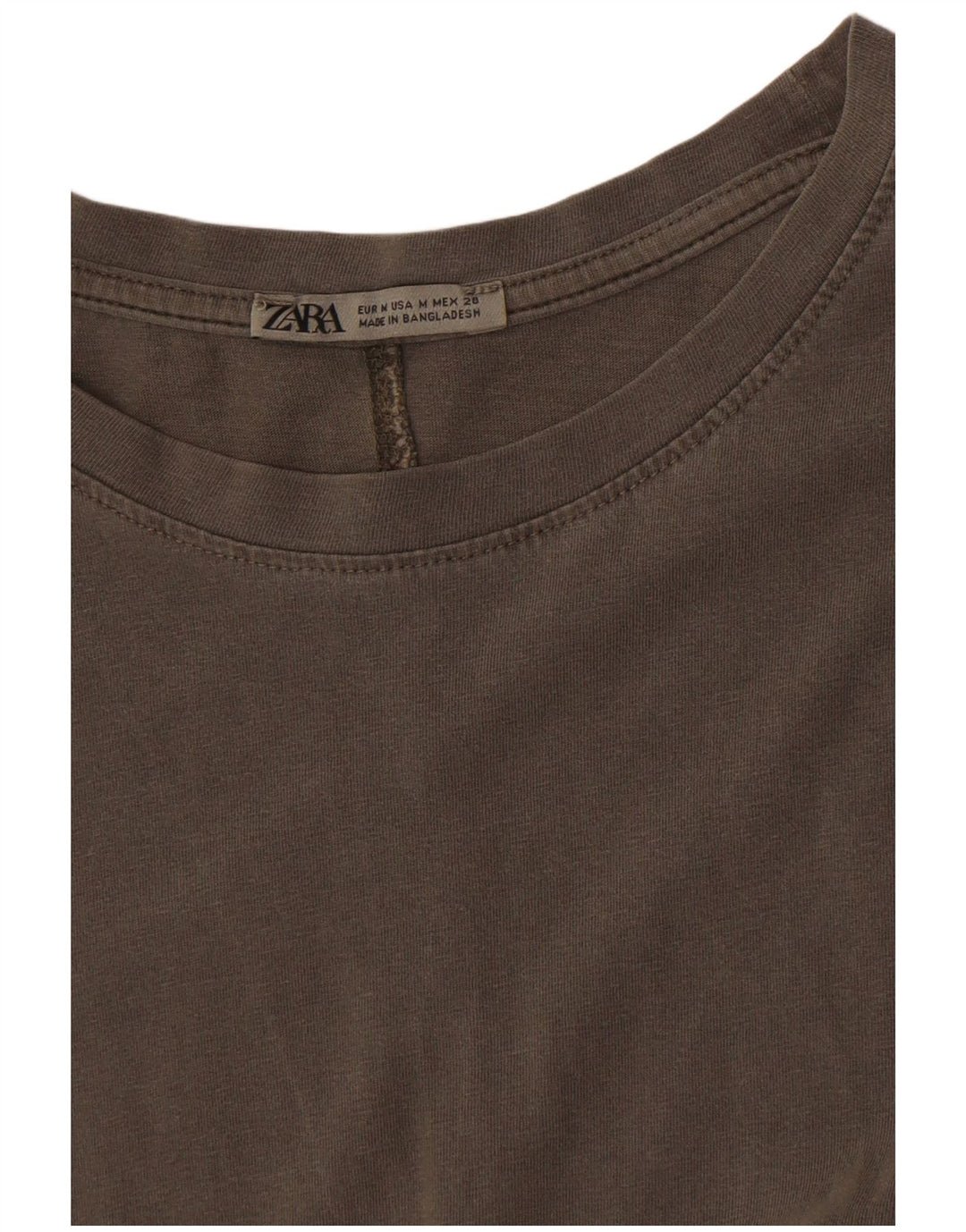 Zara T-shirtkjole til kvinder UK 14 Medium Grå