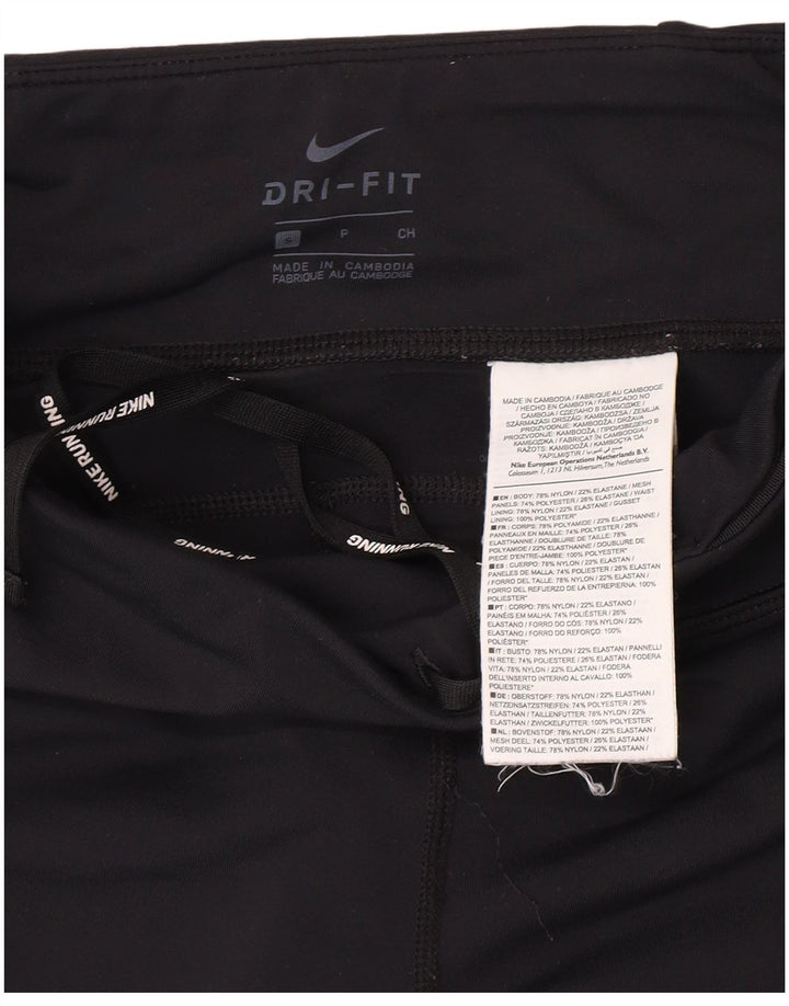 Nike Womens Oregon Grafiske Leggings UK 8 Small Black Nylon