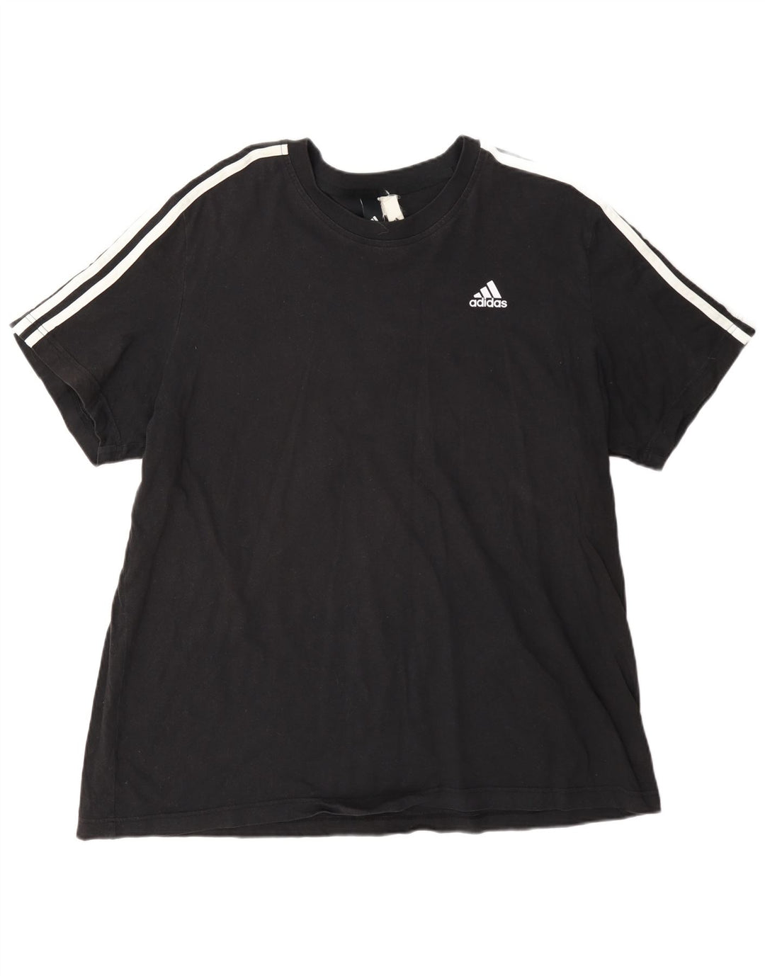Adidas Herre T-Shirt Top 2XL Sort Bomuld