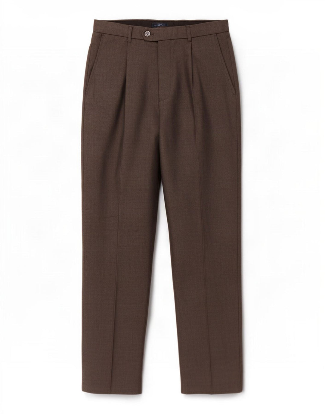 Marks & Spencer Damebukser med jakkesæt W32 L33 brun polyester