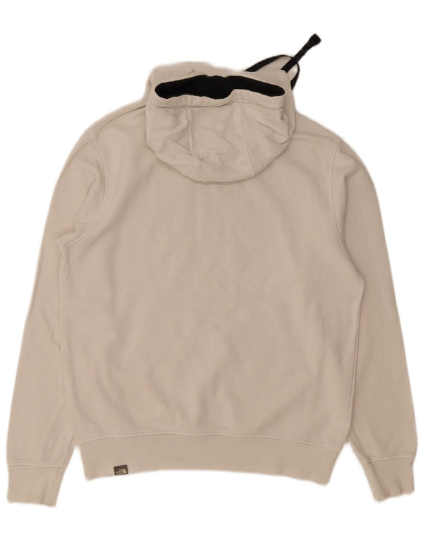 The North Face Herre Grafisk Hoodie Jumper Medium Hvid Bomuld