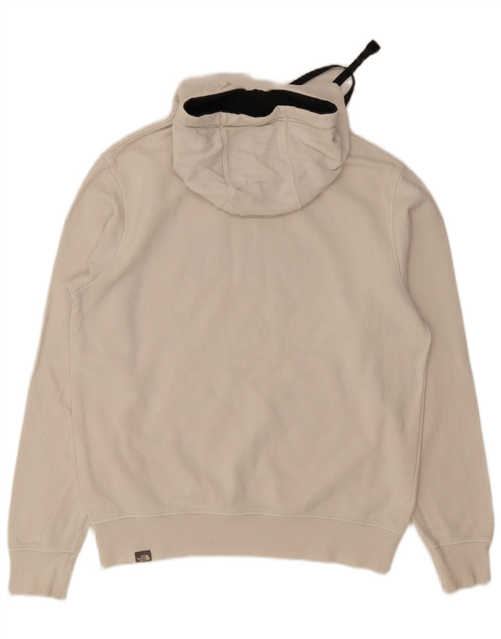 The North Face Herre Grafisk Hoodie Jumper Medium Hvid Bomuld