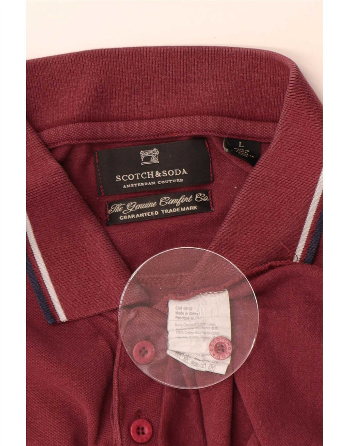 Scotch & Soda Polo Shirt til mænd Stor rødstribet bomuld