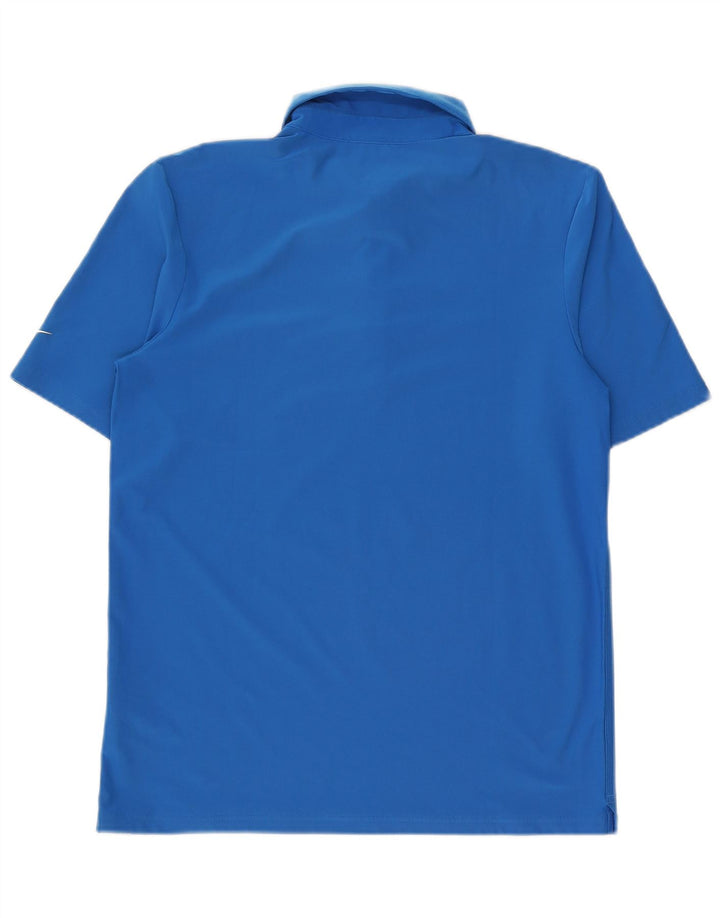 Nike Dri Fit poloshirt til mænd mellemblå polyester