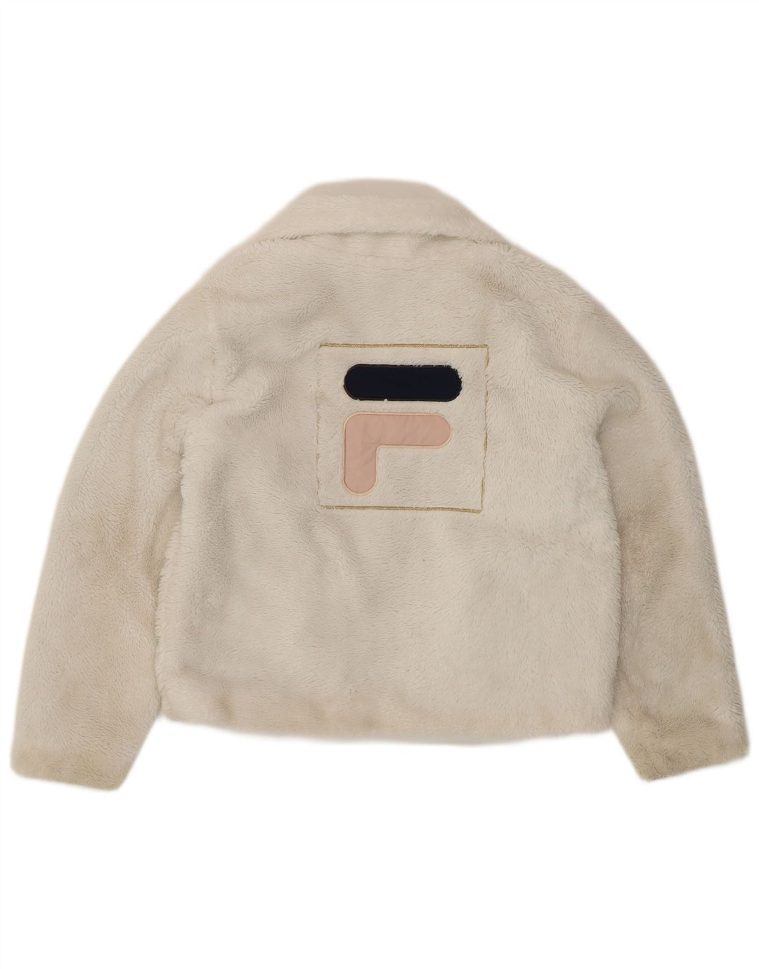 Fila Girls Crop Graphic Fleecejakke 11-12 År Hvid