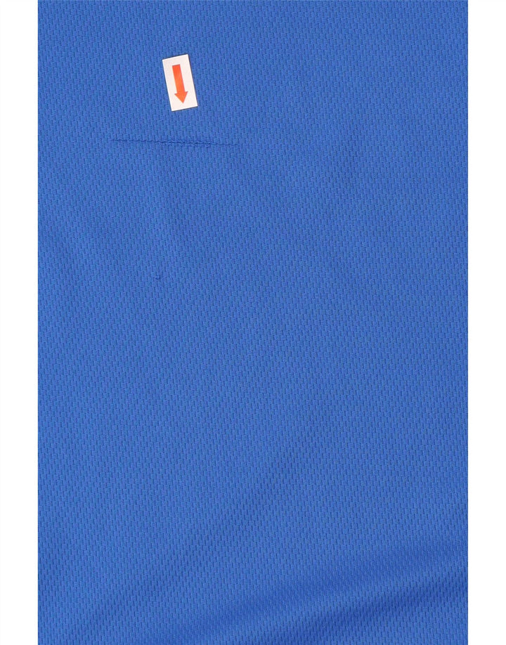 Nike Herre Dri Fit T-Shirt Top Stor Blå Polyester