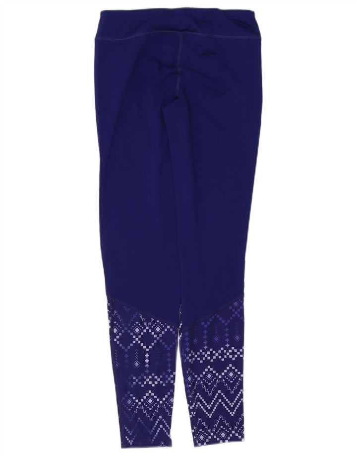 REEBOK Pige Leggings 12-13 år Stor Lilla Geometrisk Polyester