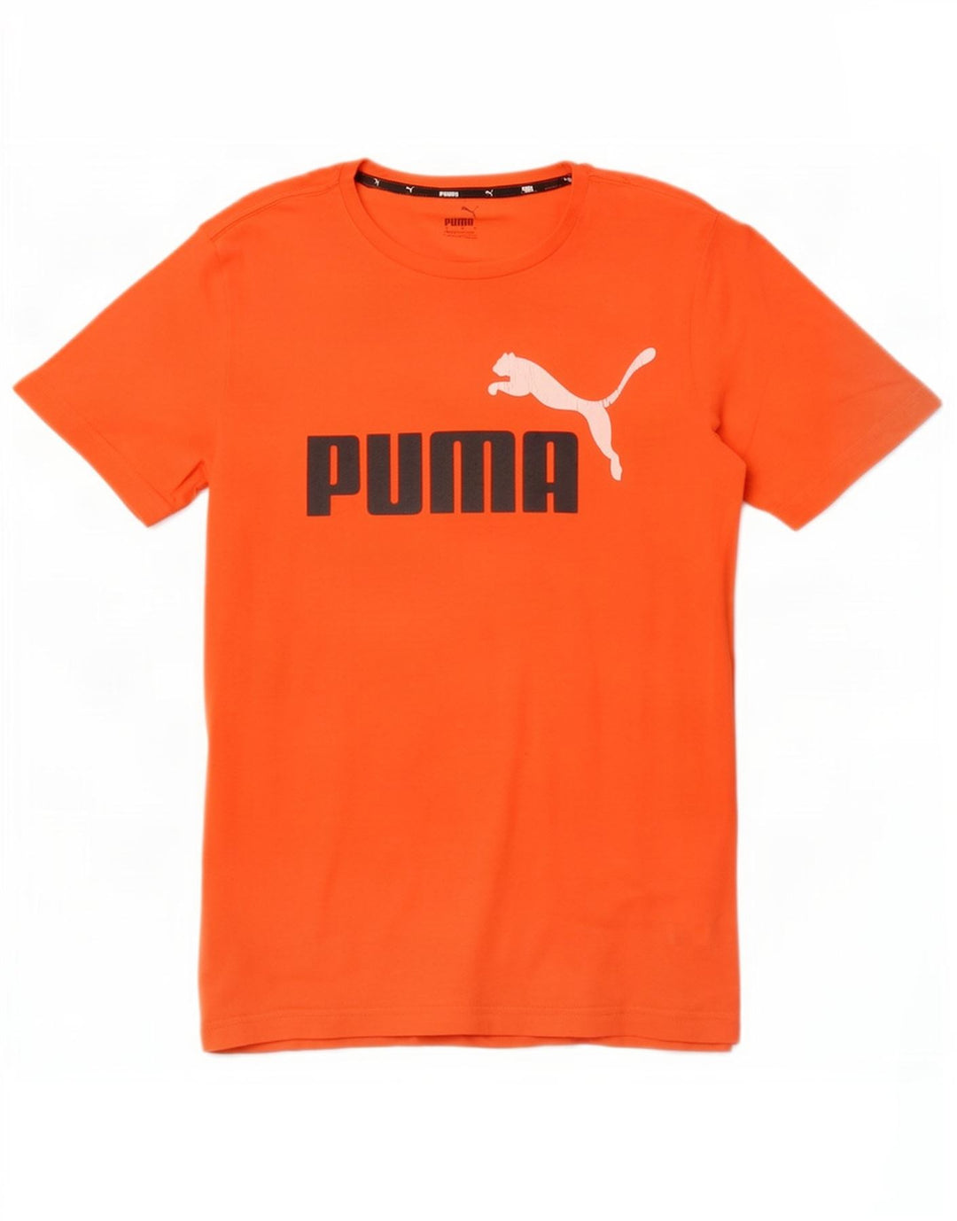Puma Herre Grafisk T-Shirt Top Lille Orange Bomuld
