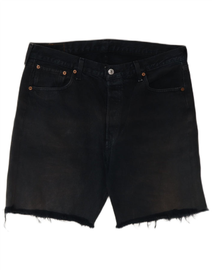 LEVI'S Herre 501 denimshorts W34 Stor marineblå bomuld