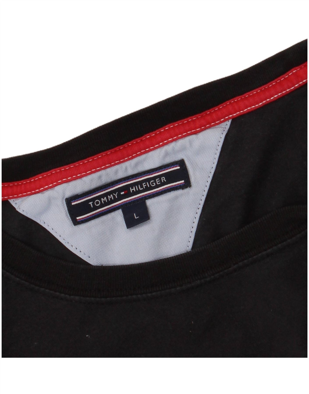 Tommy Hilfiger Herre Grafisk T-Shirt Top Stor Sort