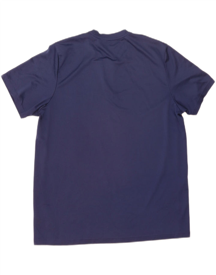 Adidas Herre Aeroready T-Shirt Top XL Navy Blue Polyester
