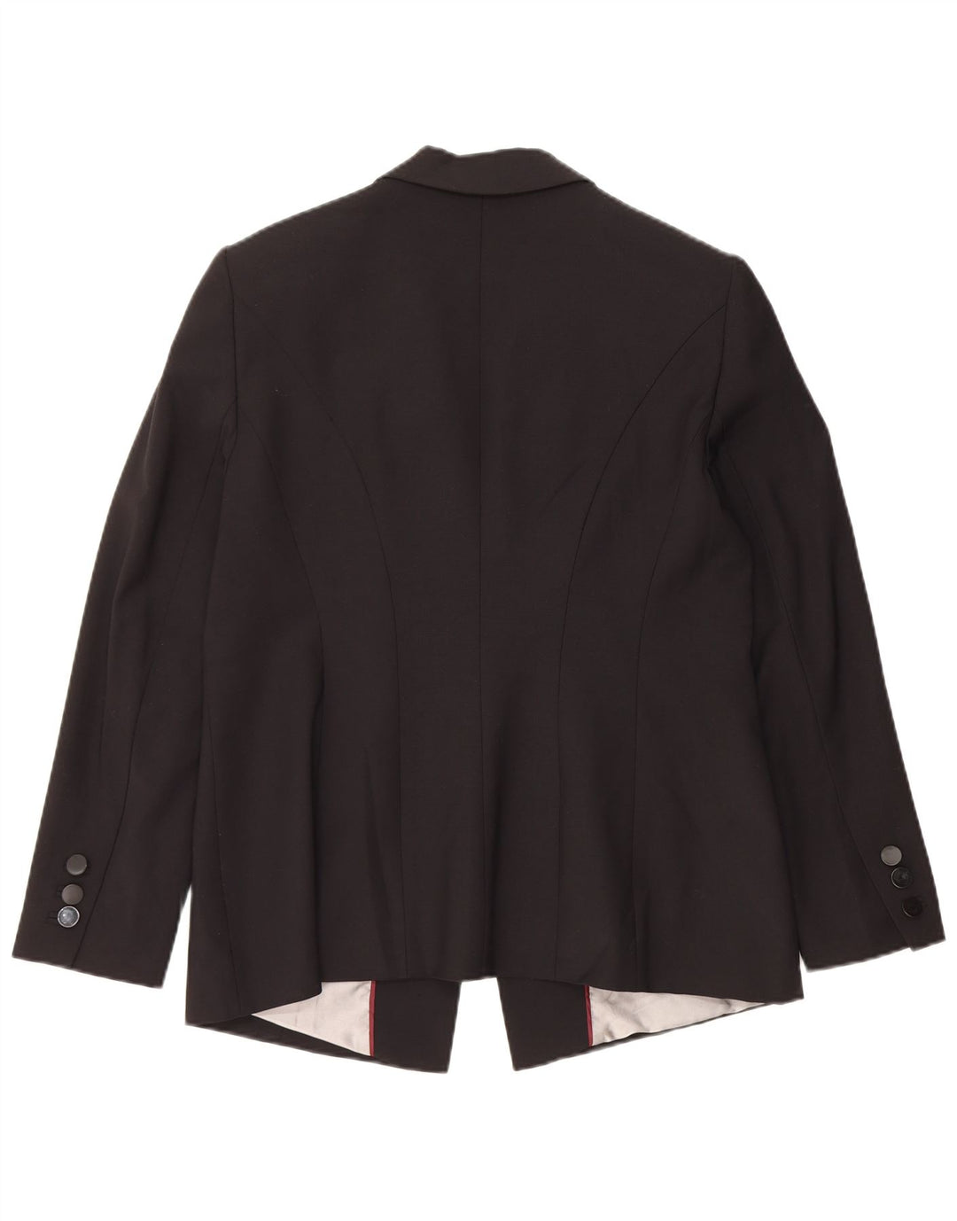 Marks & Spencer Dame 1 Knap Blazer Jacket UK 16 Large Black New Wool