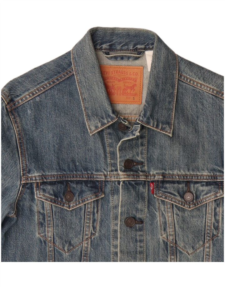 Levi's Herre denimjakke UK 36 Lille blå bomuld