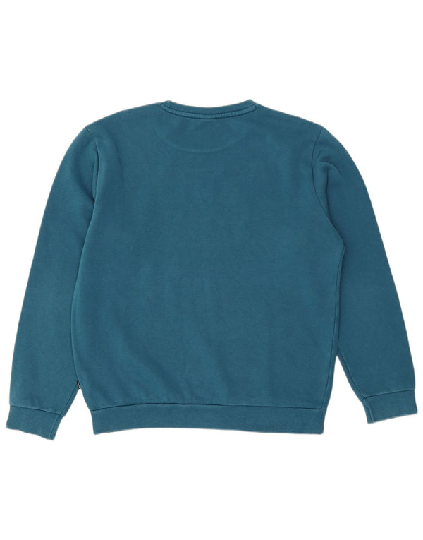 Puma Herre Grafisk Sweatshirt Jumper Medium Blå Bomuld