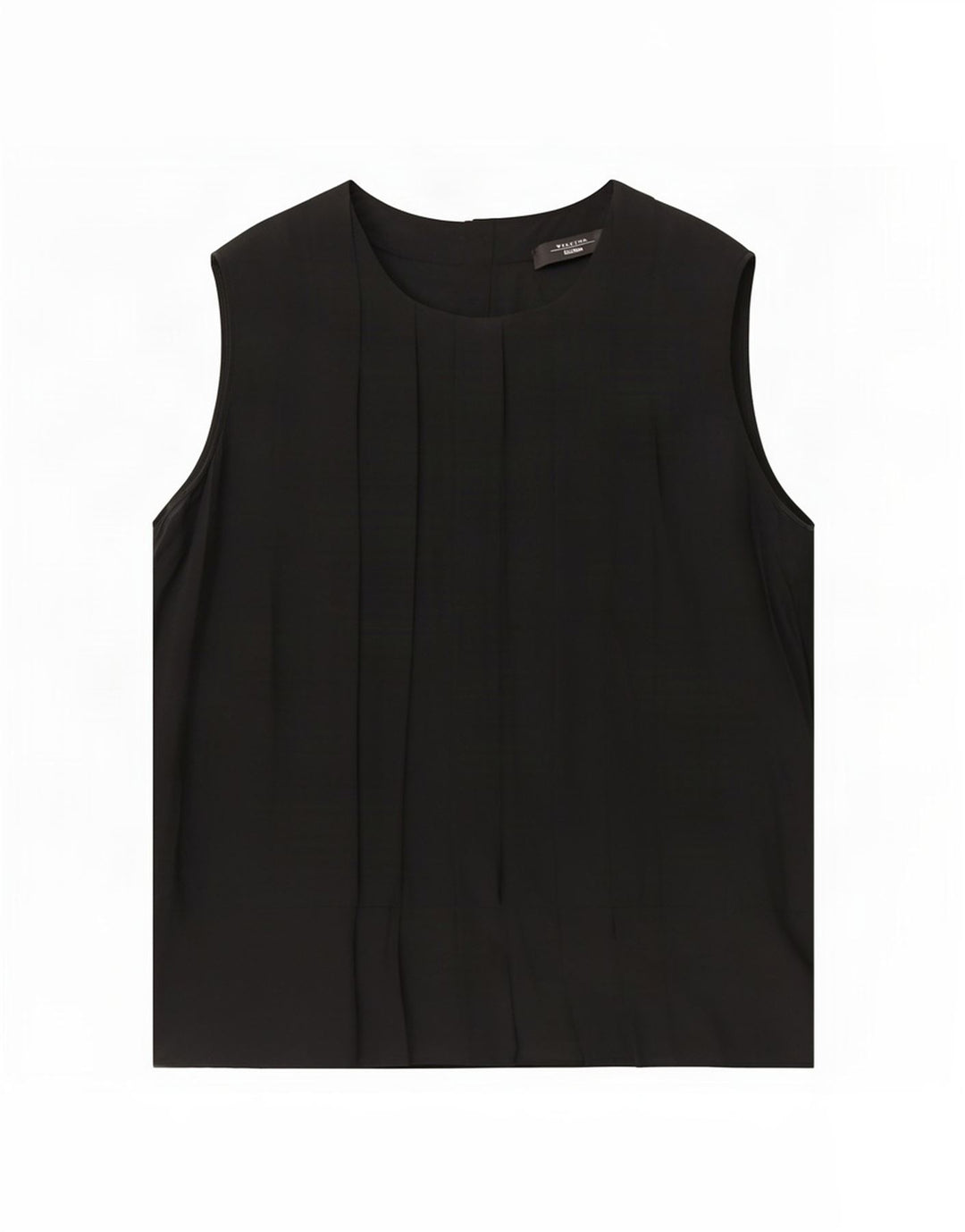Max Mara Dame Weekend ærmeløs bluse Top UK 16 Large Black