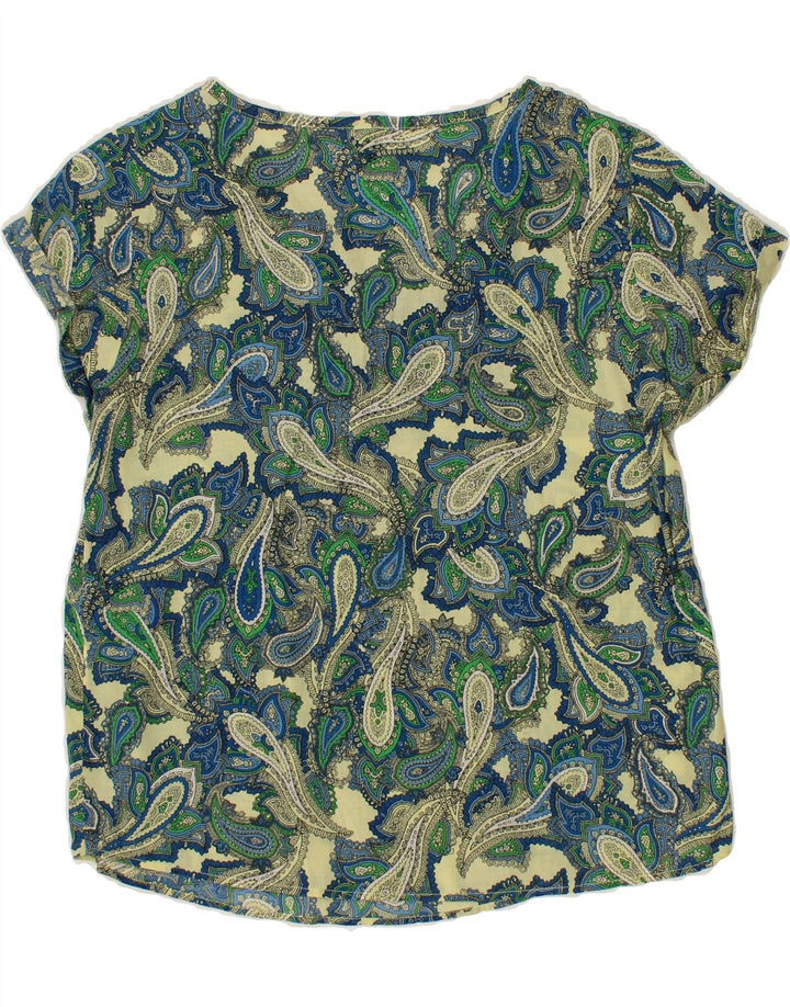 BENETTON Womens Blouse Top UK 14 Large Multicoloured Paisley Vintage Benetton and Second-Hand Benetton from Messina Hembry 
