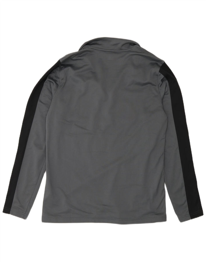 Under Armour Herre Zip Neck Pullover Træningsdragt Top Stor Grå Colourblock