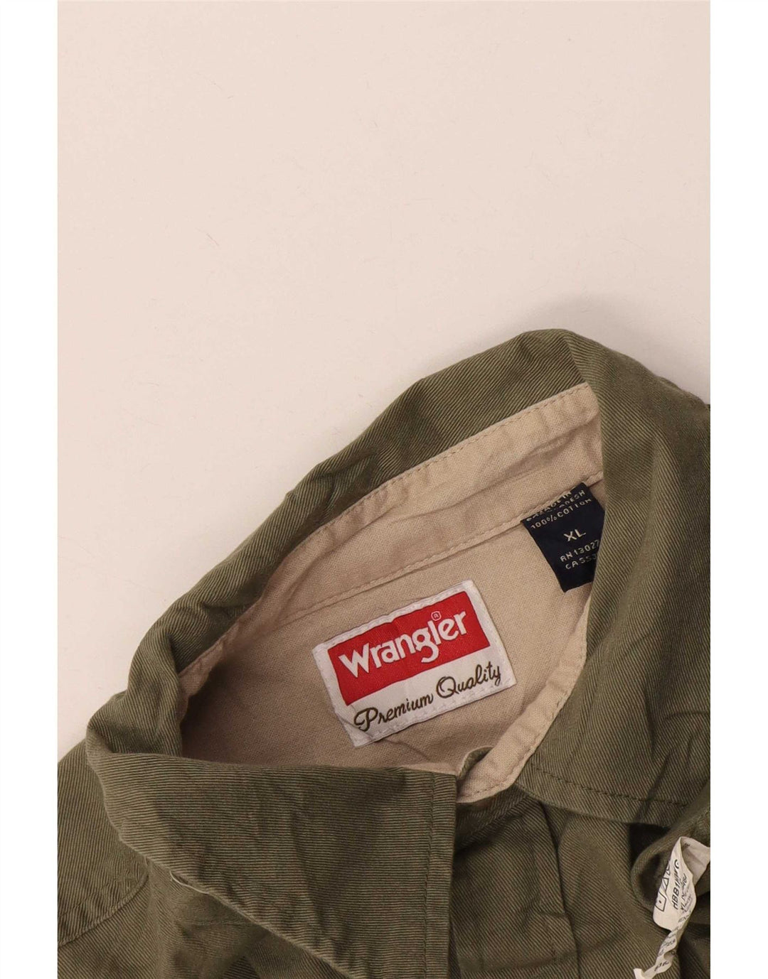 Wrangler Herreskjorte XL Khaki Bomuld