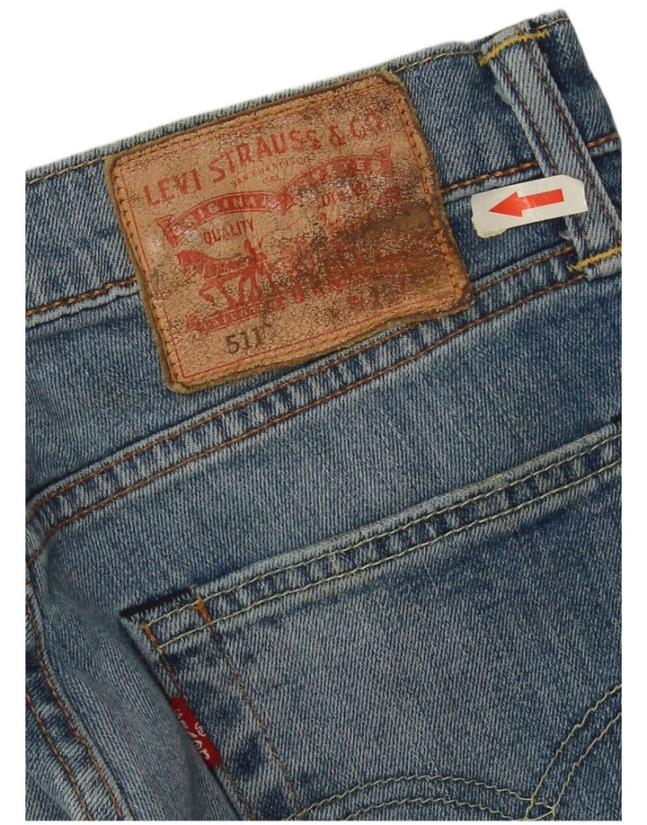 Levi's Herre 511 Slim Jeans W28 L32 Blå Bomuld